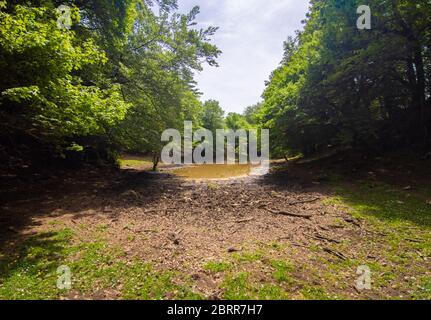 Monte Gennaro - la vetta dei Monti Lucretili, Lazio, Italia centrale; è la vetta più alta visibile da Roma Foto Stock