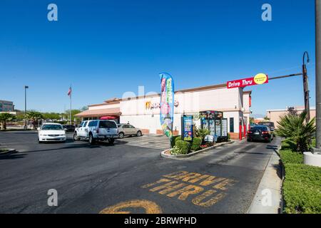 McDonald drive thru ristorante, Las Vegas, Nevada, Stati Uniti Foto Stock