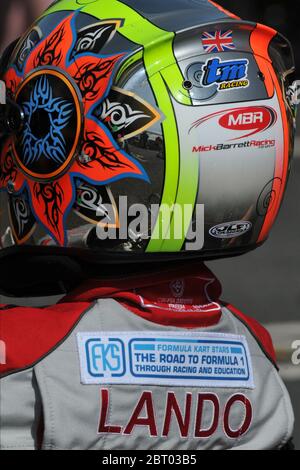 Lando Norris prima carriera karting. Foto Stock