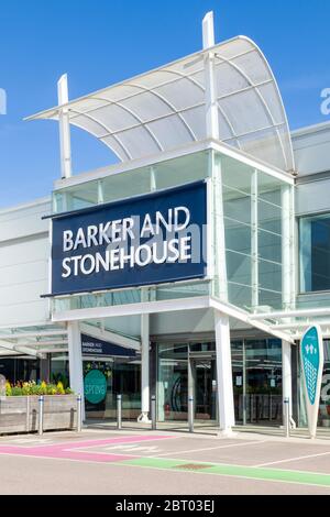 Barker e Stonehouse sono uno showroom di fronte al negozio presso il Giltbrook Retail Park, Ikea Way, Giltbrook, Nottingham East Midlands Inghilterra GB Europa Foto Stock