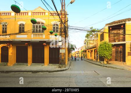 Città vecchia di Hoi An sito patrimonio dell'umanità dell'UNESCO . Hoi An , Vietnam Foto Stock