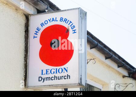 Un segno reale della Legione Britannica a Dymchurch in Kent. REGNO UNITO Foto Stock