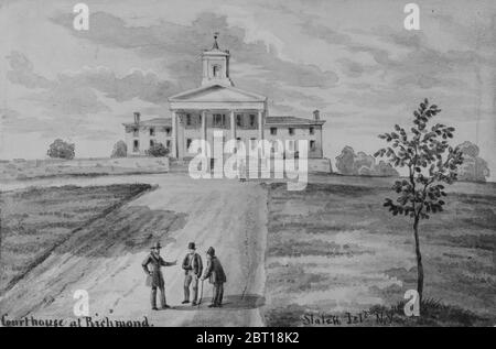 Tribunale di Richmond, Staten Island, New York, ca. 1872.