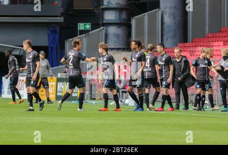 Copenaghen, Danimarca. 22 maggio 2020. Odense Boldklub effettua sette sostituzioni durante un incontro di allenamento tra FC Copenhagen e OB a Telia Parken. Dalla prossima settimana la Superliga danese si riavvierà ma senza tifosi sugli stadi a causa dello scoppio del virus Corona. (Photo Credit: Gonzales Photo/Alamy Live News Foto Stock