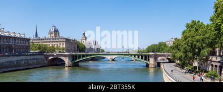 Tribunal de Commerce e la Conciergerie - Parigi, Francia Foto Stock