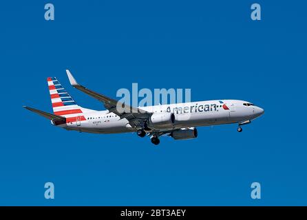 American Airlines Jet Airplane Boeing 737-800 Foto Stock