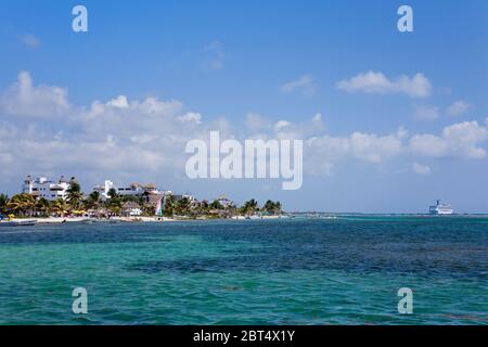 Mahahaul Beach, Costa Maya, Quintana Roo, Messico, Nord America Foto Stock