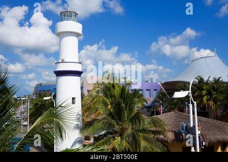 Centro commerciale Punta Langosta sull'isola di Cozumel, Quintana Roo, Messico Foto Stock