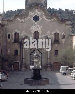 PUERTA REAL O PUERTA DE LA ASUNCION - FINALI S XVIII. Ubicazione: Monastero di Santes Creus. Aiguamúrcia. TARRAGONA. SPAGNA. Foto Stock