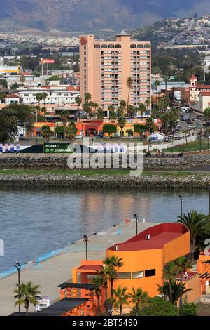 Terminal delle navi da crociera, Ensenada City, Baja California, Messico Foto Stock