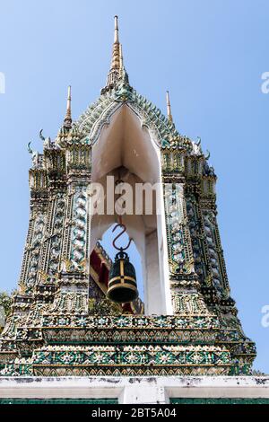 Campanile a Wat Pho, Bangkok, Thailandia Foto Stock