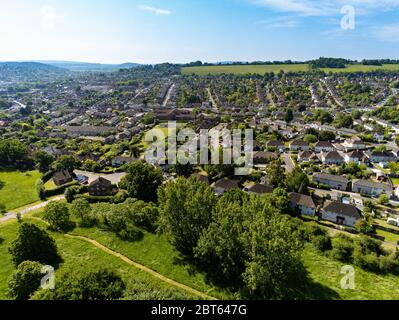 Foto aerea di Guildford, Surrey UK Foto Stock