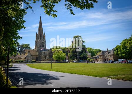 Chiesa di Saint Marys a Witney ovest oxfordshire Foto Stock