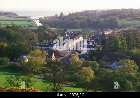 Gatehouse of Fleet cercando di Fleet Bay, Galloway Foto Stock