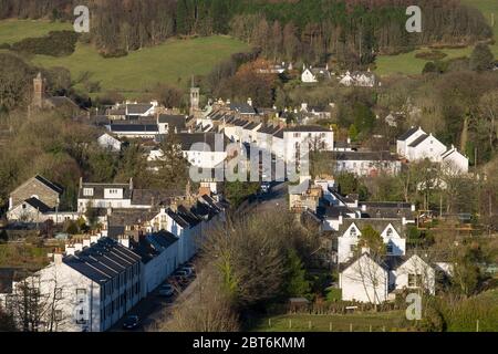 Gatehouse of Fleet High St Foto Stock