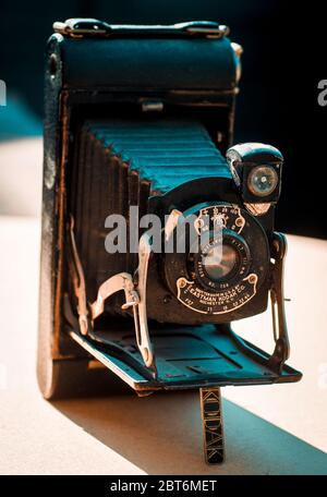 Kodak Pocket Camera No.1A, realizzata da Kodak tra il 1926 e il 1932, realizzata dalla Eastman Kodak Company Foto Stock