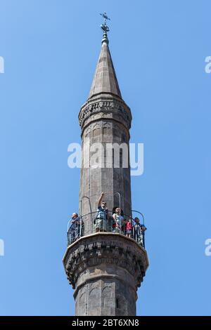 Eger Minaret, costruire bij islamitico Ottomano in Ungheria, Europa Foto Stock