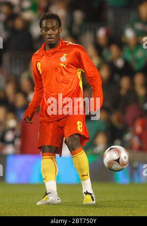 LONDRA, REGNO UNITO. MARZO 26: Michael Essien del Ghana in azione durante il amichevole internazionale fra Città del Messico e Ghana a Craven Cottage, Fulham 26 marzo, Foto Stock