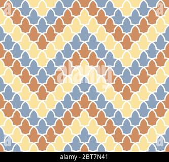 Schema del palazzo dell'Alhambra. Modello geometrico islamico tradizionale. Mosaico arabo Illustrazione Vettoriale