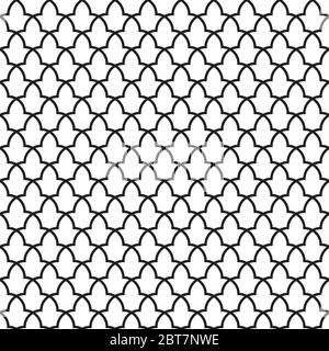 Schema del palazzo dell'Alhambra. Modello geometrico islamico tradizionale. Mosaico arabo Illustrazione Vettoriale