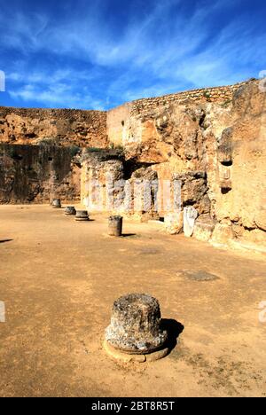 Antica tomba romana del complesso archeologico di Servilia, Carmona, Provincia di Siviglia, Andalusia, Spagna, Europa Foto Stock