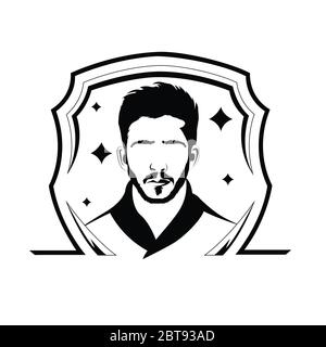 Cool boy arte vettoriale può essere utilizzato per qualsiasi scopo. Foto Stock