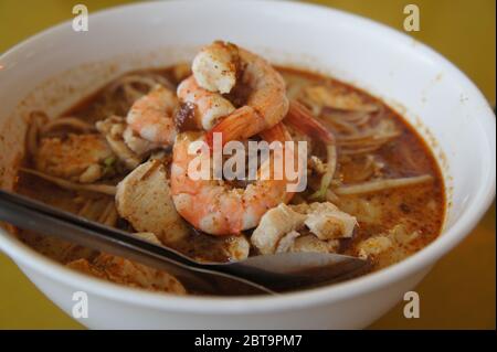 Sarawak Laksa - cibo tradizionale, Borneo, Malesia Foto Stock