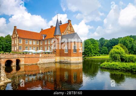 Castello di Hülshoff a Muenster, Germania Foto Stock
