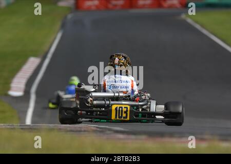 Robert Shwartzman carriera nel karting. Foto Stock