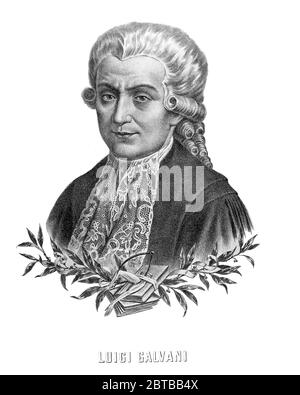 1780 C, ITALIA : il celebre medico, anatomista e scienziato italiano LUIGI GALVANI ( 1734 – 1819 ). Il suo lavoro scientifico riguardava principalmente il Galvanismo . Oggi è ricordato per la scoperta dell'elettricità biologica e di alcune sue applicazioni , come la cella elettrochimica e il galvanometro . Ritratto da incrimente sconosciuto , pubblicato nel XX secolo .- foto storiche - foto storica - scientifico - ritratto - ritratto - FISICO - ELETTROCHIMACA - ANATOMISTA - ANATOMIA - ANATOMIA - FISICA - FISICA - MEDICO - DOTTORE - MEDICO - MEDICINA - medicina - medicina - SCIENZ Foto Stock