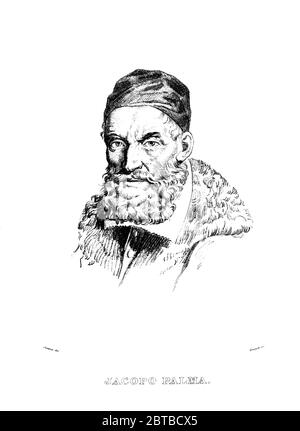 1500 ca , ITALIA : il celebre pittore rinascimentale italiano Jacopo Palma il Vecchio ( 1480 ca – 1528 ) nasce Jacomo Nigretti de Lavalle . Ritratto di Philippe-Auguste Jeanron ( 1808 - 1877 ) inciso da Auguste Bouquet ( 1810 - 1846 ) . Il suo nipote fu il pittore Palma il giovane (' Palma il giovane , 1548 ca - 1628 ). - IACOPO - il Vecchio - RITRATTO - RITRATTO - ARTE - ARTI VISIVE - ARTI VISIVE - PITTORE - incisione - incisione - illustrazione - illustratore - RINASCIMENTO ---- ARCHIVIO GBB Foto Stock