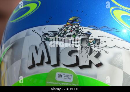 Carriera nel karting di Mick Schumacher, figlio di Michael Schumacher. Foto Stock