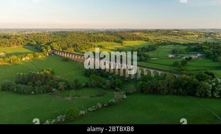 Crimple Valley Viadotto a Harrogate, North York. Collega Harrogate alla stazione di Carpino Foto Stock