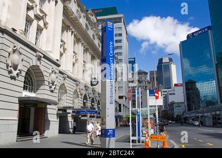 Centro di trasporto Britomart, quartiere Centrale degli Affari, Auckland, Isola del Nord, Nuova Zelanda Foto Stock