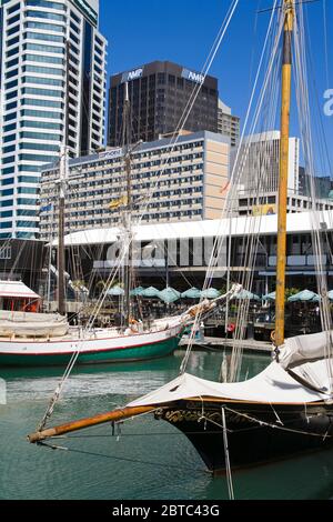 Princes Wharf, Central Business District, Auckland, North Island, Nuova Zelanda Foto Stock