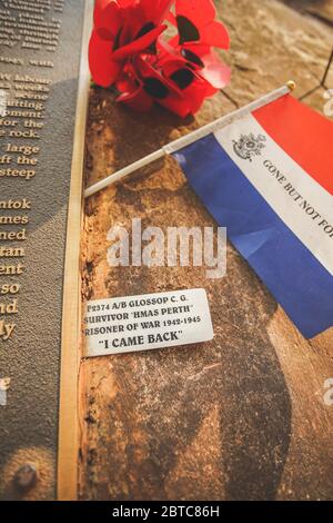 Kanchanaburi, Tailandia - 17 Gennaio 2020 : visited to Hellfire pass Memorial in Kanchanaburi provincia, Thailandia. Questo è il luogo commemorativo dedicato Foto Stock