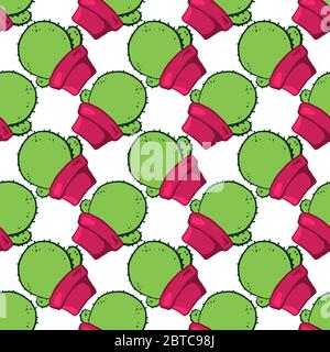 Schema del cactus grasso , illustrazione, vettore su sfondo bianco Illustrazione Vettoriale