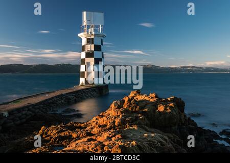 Faro di Point Halswell, Nuova Zelanda, settembre 2019 Foto Stock