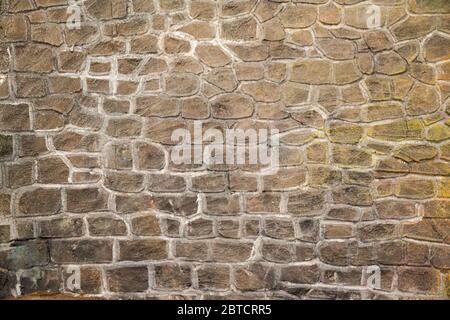 Grunge vecchio muro di mattoni come sfondo Foto Stock