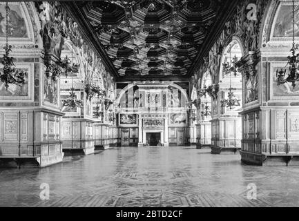 Galleria di Enrico II, Palazzo Fontainebleau, Francia ca. 1890-1900 Foto Stock