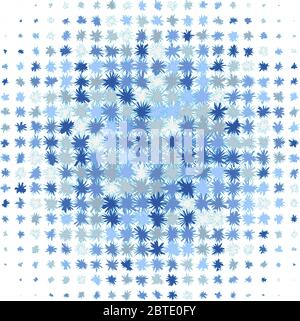 motivo a mosaico blu su sfondo bianco Illustrazione Vettoriale