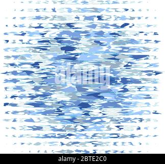 motivo a mosaico blu su sfondo bianco Illustrazione Vettoriale