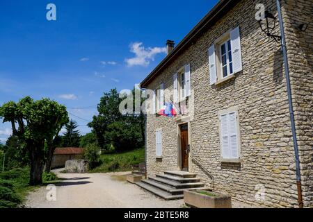 Townhall, Dizimieu, Isère, Francia Foto Stock