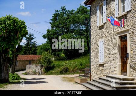 Townhall, Dizimieu, Isère, Francia Foto Stock