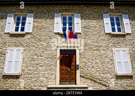 Townhall, Dizimieu, Isère, Francia Foto Stock