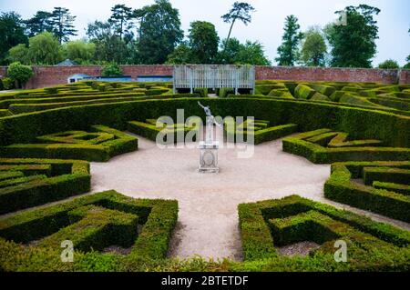 Il labirinto di Marlborough si trova presso il Palazzo di Blenheim e. Oxfordshire, Inghilterra. Foto Stock