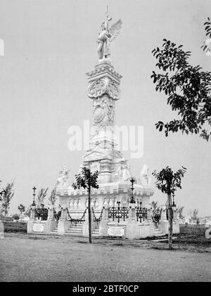 Monumento a los Bomberos Havana ca. 1900 Foto Stock