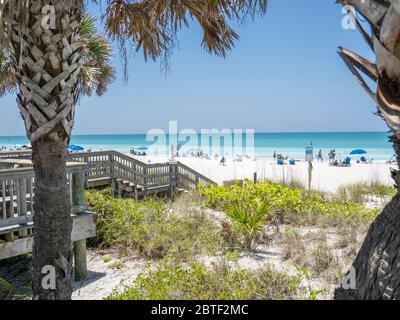 Englewood Beach a Manasota Key sul Golfo del Messico in Englewood Florida negli Stati Uniti Foto Stock