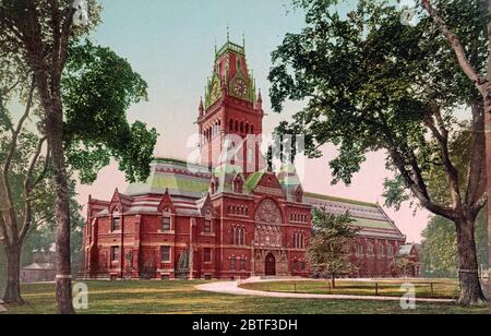 Memorial Hall di Harvard University ca. 1900 Foto Stock