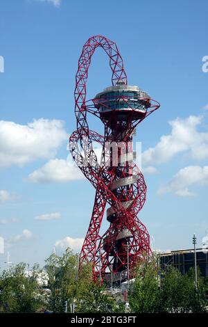 Orbita, Olympic Park, Stratford, Newham, Londra, Inghilterra Foto Stock